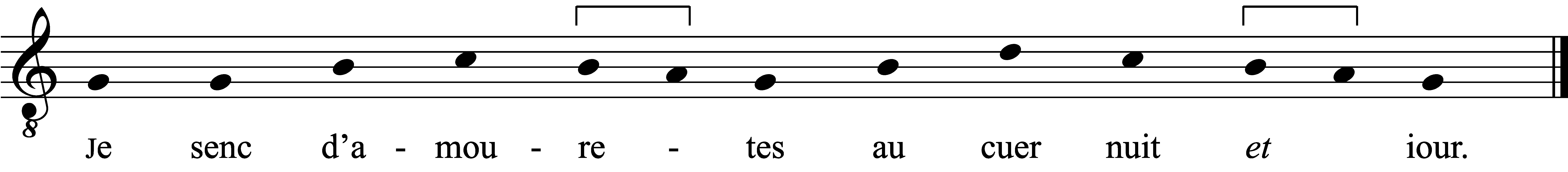 Refrain musical notation